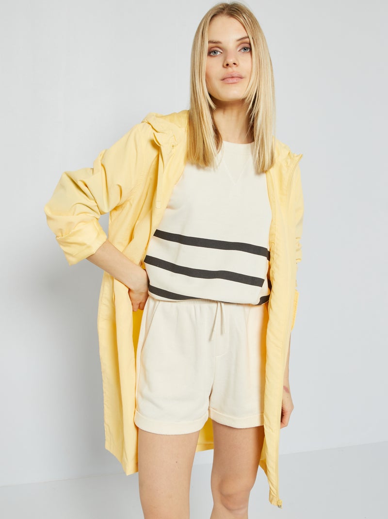 Blouson léger déperlant Jaune - Kiabi