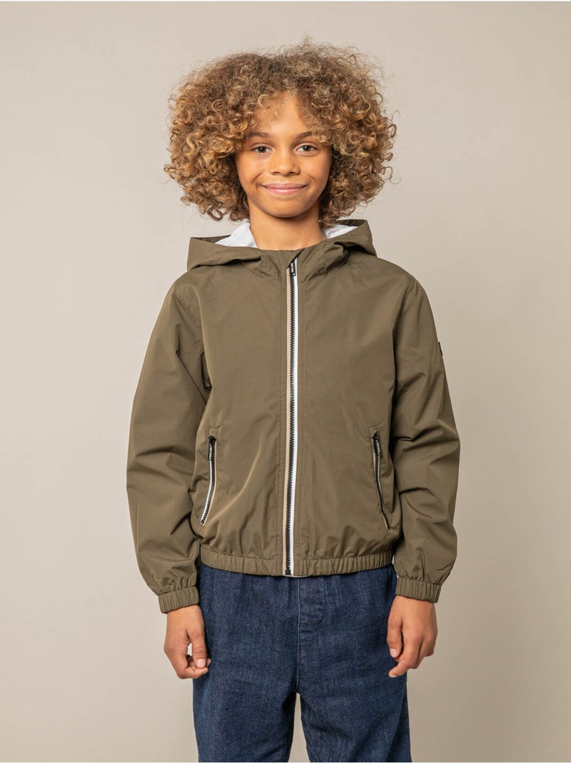 Blouson léger garçon confortable et fluide 'Deeluxe' Kaki - Kiabi
