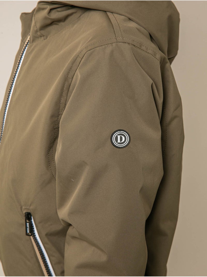 Blouson léger garçon confortable et fluide 'Deeluxe' Kaki - Kiabi