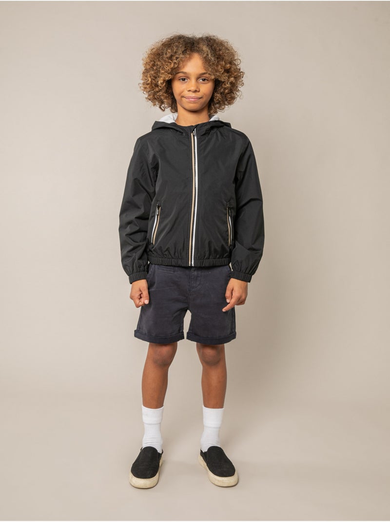 Blouson léger garçon confortable et fluide 'Deeluxe' Noir - Kiabi