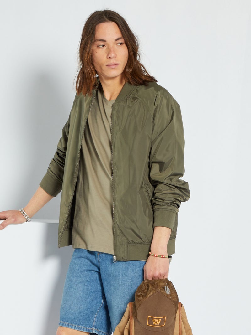 Blouson léger Kaki - Kiabi