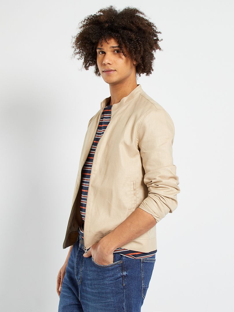 Blouson Léger Taille 40 - Marque A Priori, Coton, Imprimé Blanc, Occasion Bon État