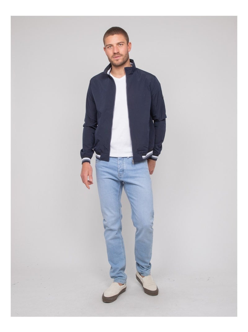 Blouson léger zippé ZOUBRAY Bleu marine - Kiabi