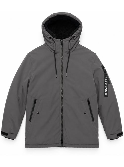 Blouson long customs gris redskins - Kiabi Blouson long customs gris redskins - Kiabi