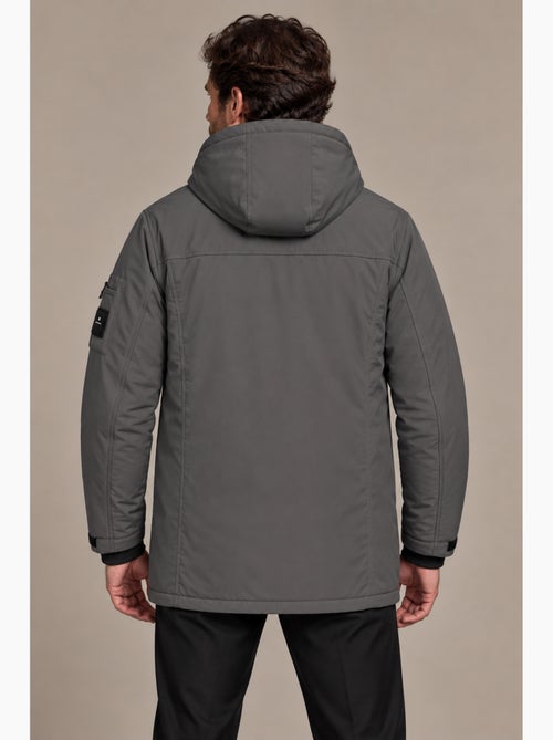 Blouson long customs gris redskins - Kiabi Blouson long customs gris redskins - Kiabi
