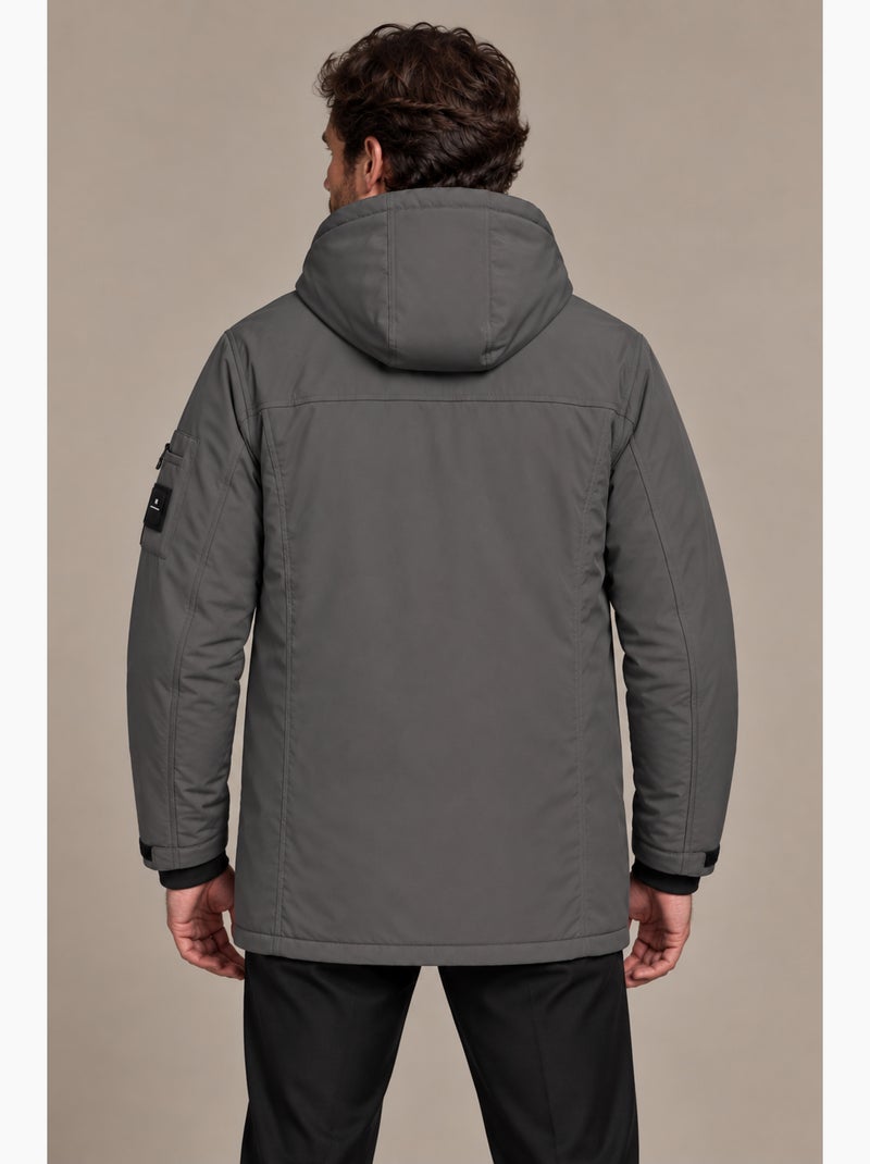 Blouson long customs gris redskins Gris - Kiabi