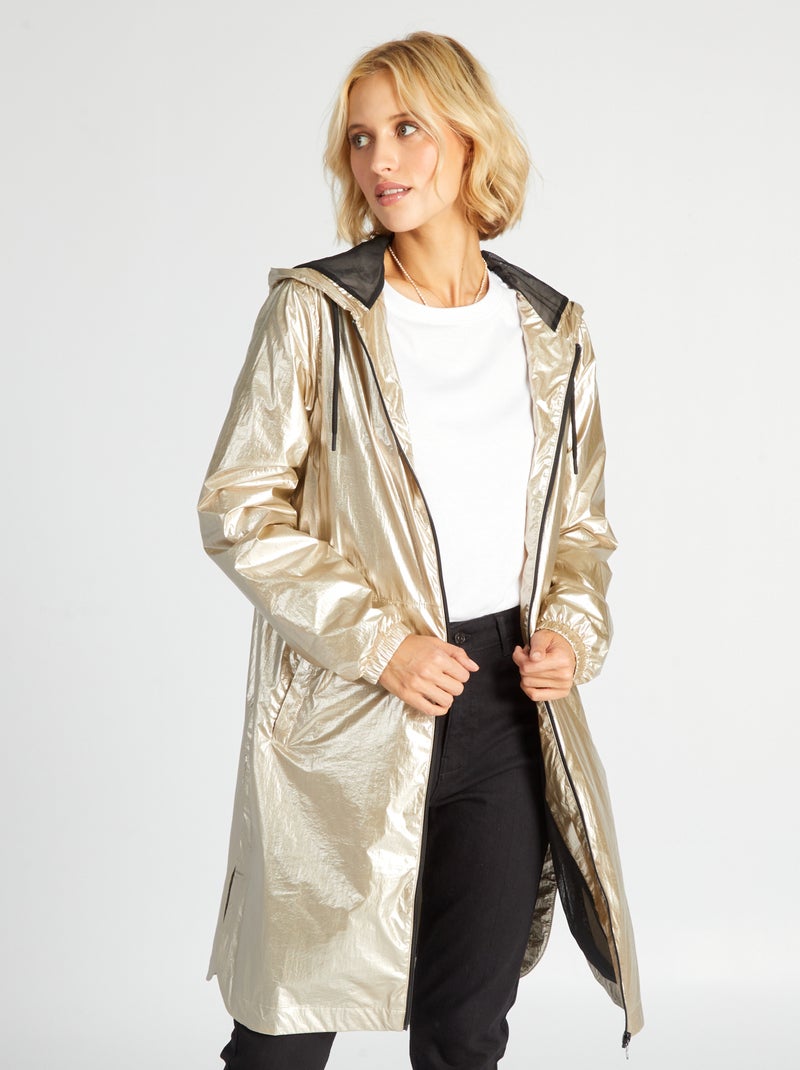 Blouson long et léger Doré - Kiabi