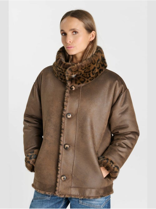 Blouson manel 'le temps des cerises' - Kiabi Blouson manel 'le temps des cerises' - Kiabi