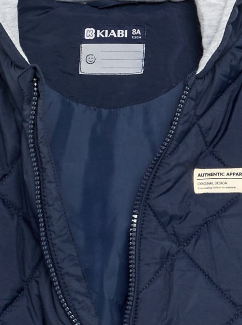 Blouson matelassé à capuche - Kiabi