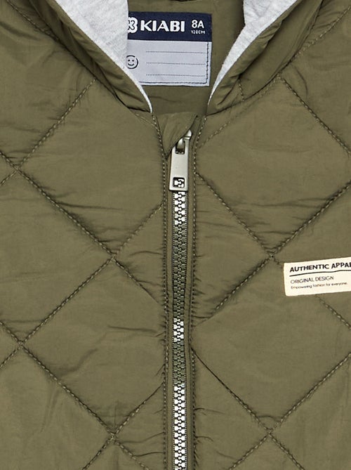 Blouson matelassé à capuche - Kiabi