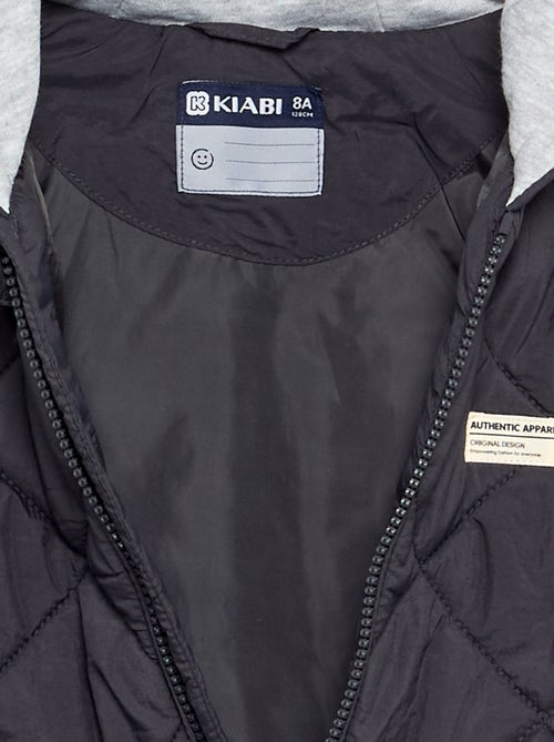 Blouson matelassé à capuche - Kiabi