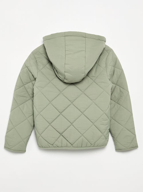Blouson matelassé à capuche - Kiabi