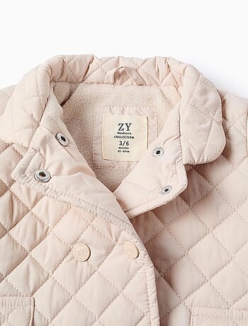 Blouson matelassé avec capuche amovible