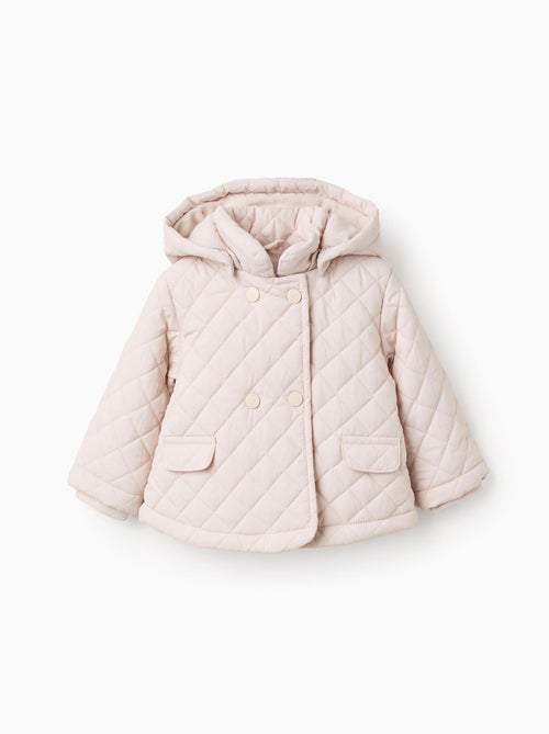 Blouson matelassé avec capuche amovible - Kiabi