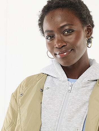 Blouson matelassé avec plastron amovible