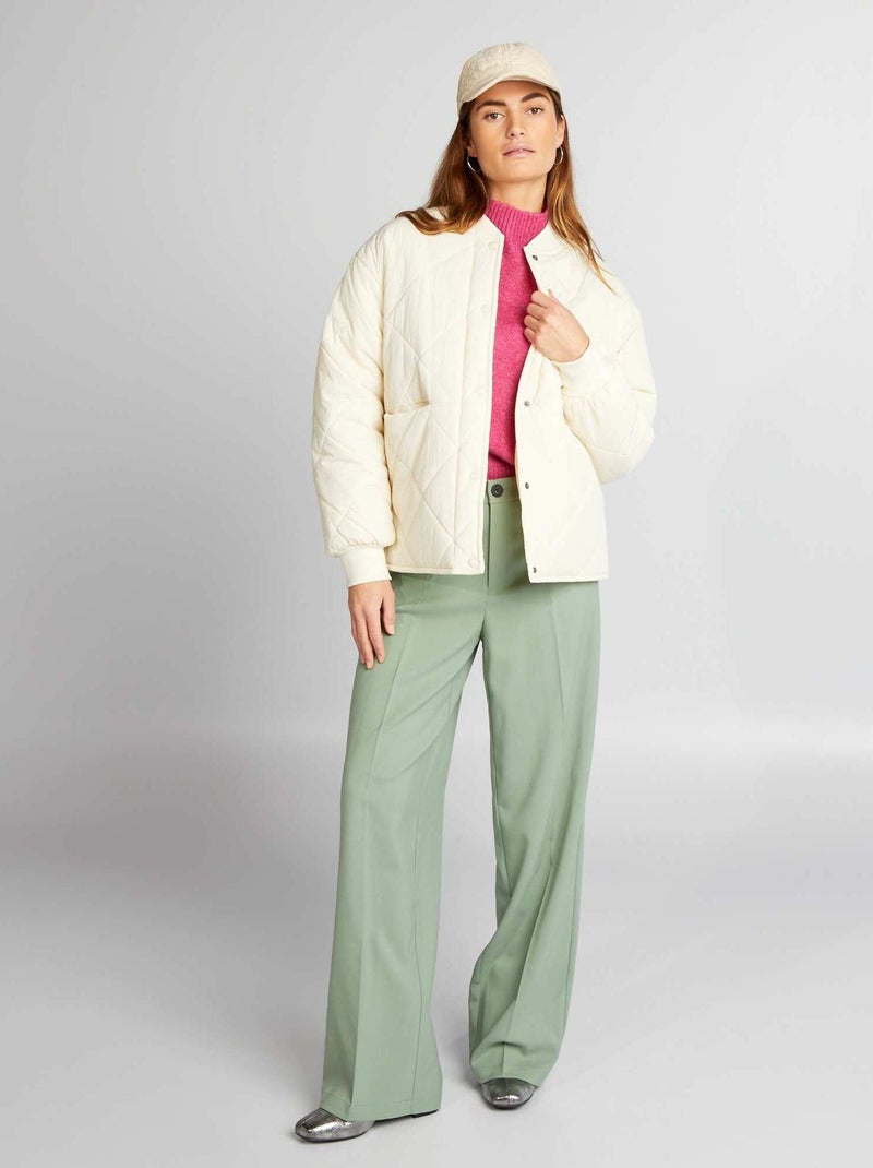 Blouson matelass?� - Blanc - Kiabi - 35.00�?�