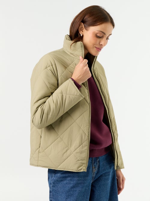 Blouson matelassé et déperlant - Kiabi Blouson matelassé et déperlant - Kiabi