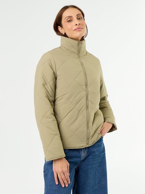 Blouson matelassé et déperlant - Kiabi Blouson matelassé et déperlant - Kiabi