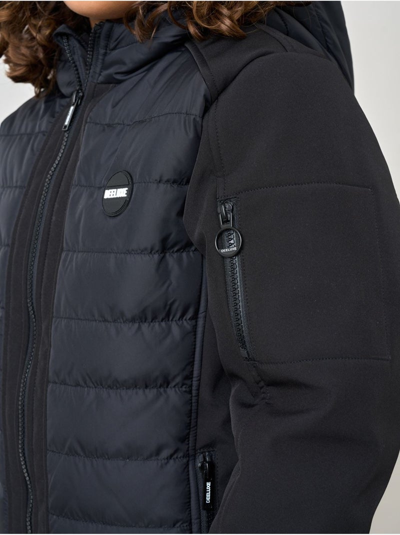 Blouson matelassé garçon 'deeluxe' Noir - Kiabi