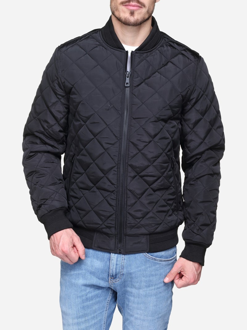 Blouson matelassé Noir Homme Kiabi
