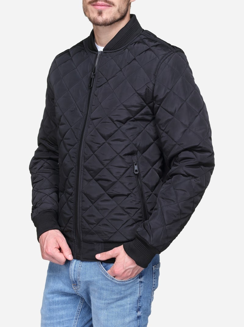 Blouson matelassé Noir - Kiabi