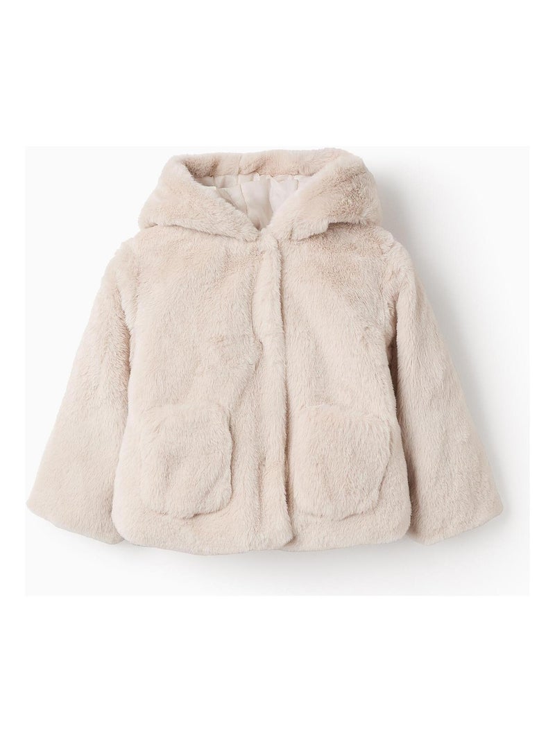 Blouson matelassé, pelucheux NOVEAUX NATURE Beige clair - Kiabi