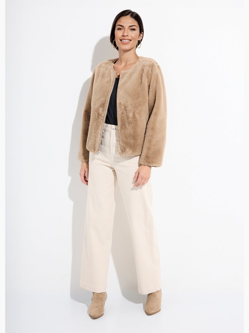 Blouson matelassé réversible - Afibel Noir - Kiabi