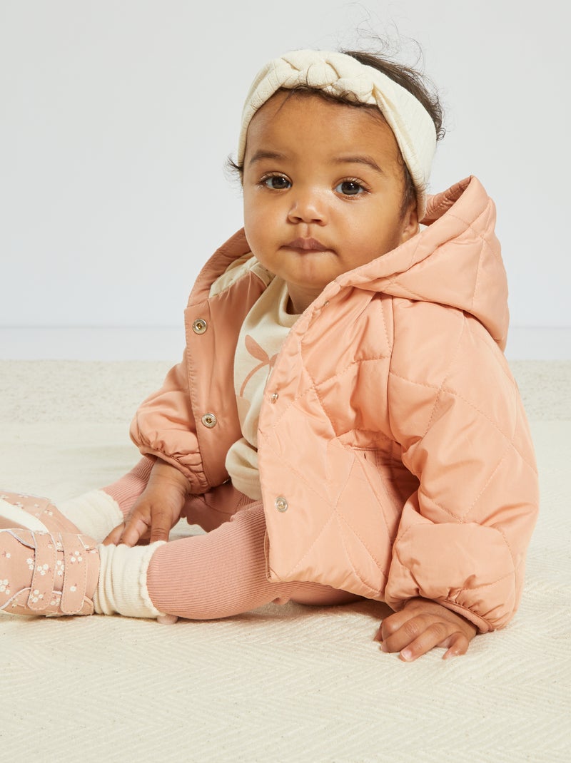 Blouson matelassé Rose - Kiabi