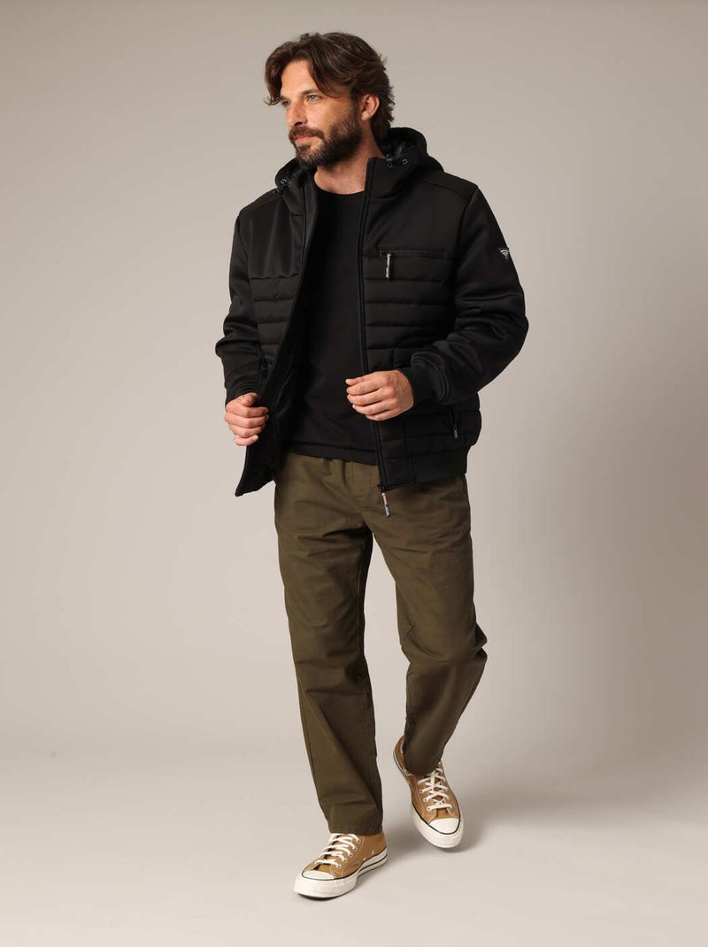 Blouson matelassée à capuche
 'Deeluxe' Noir - Kiabi