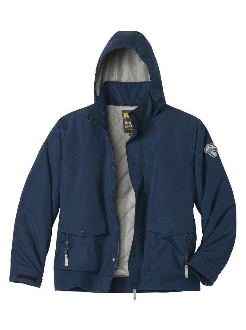 Blouson Microtech Matelassé Outdoor  - Atlas For Men Bleu marine - Kiabi