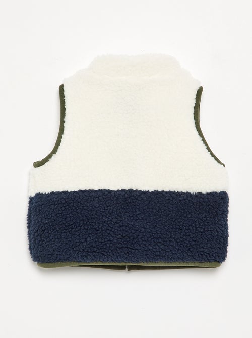 Blouson moutonné sans manches - Kiabi