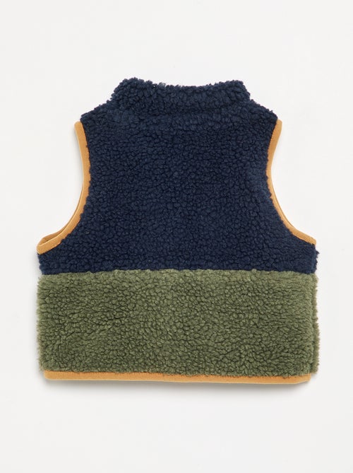 Blouson moutonné sans manches - Kiabi