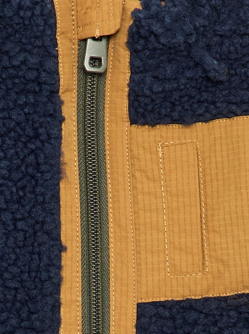 Blouson moutonné sans manches - Kiabi