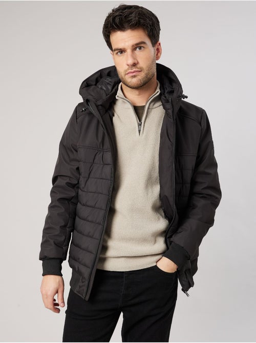 Blouson noir regular homme 'deeluxe' - Kiabi Blouson noir regular homme 'deeluxe' - Kiabi