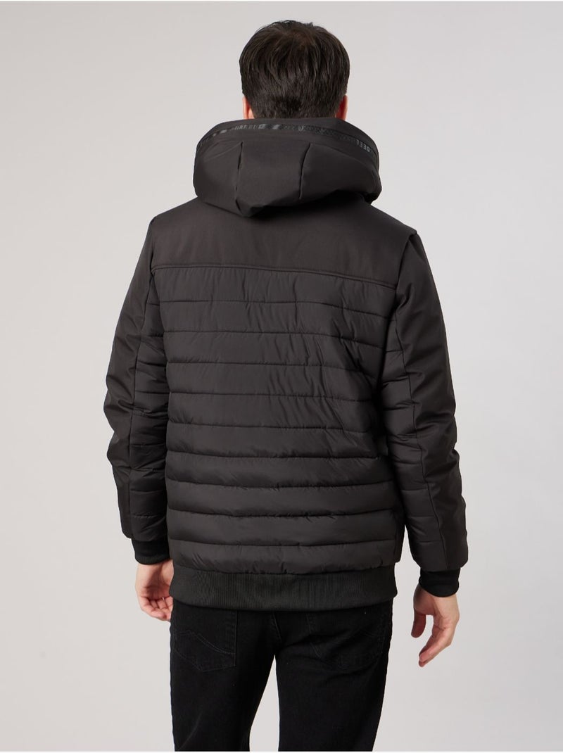 Blouson noir régular homme 'deeluxe' Noir - Kiabi