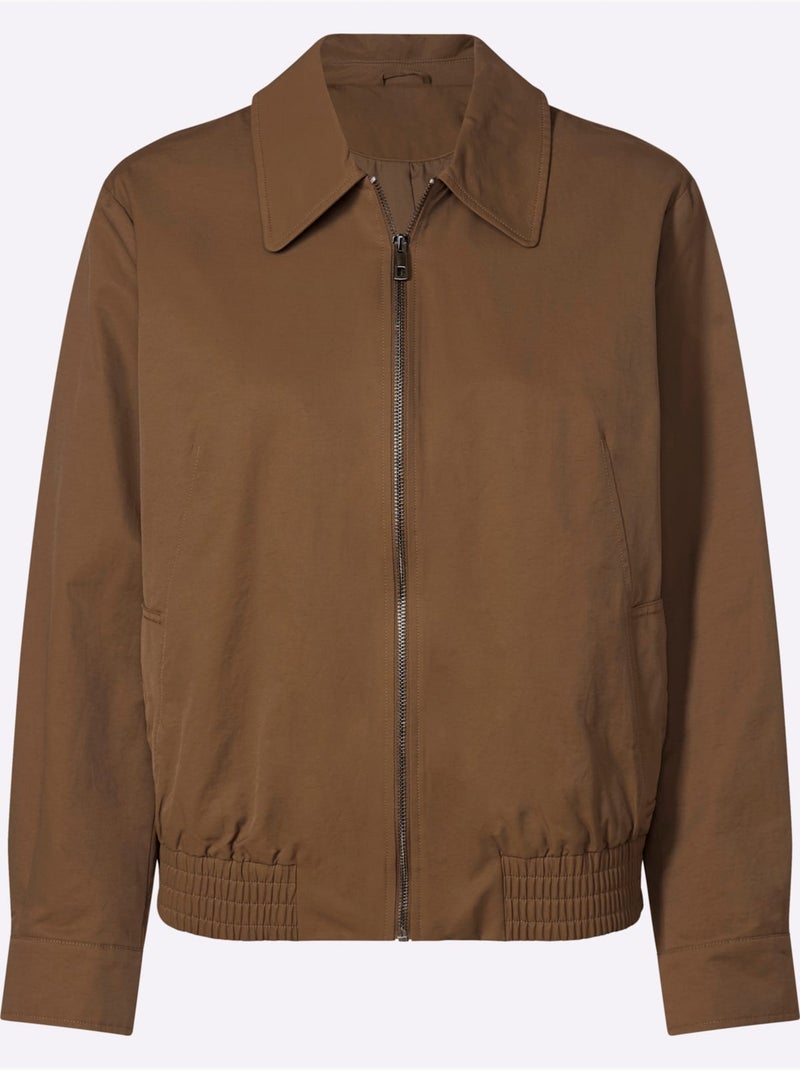 Blouson Ourlet élastique Flatteur - Taille Standard - Helline Marron - Kiabi