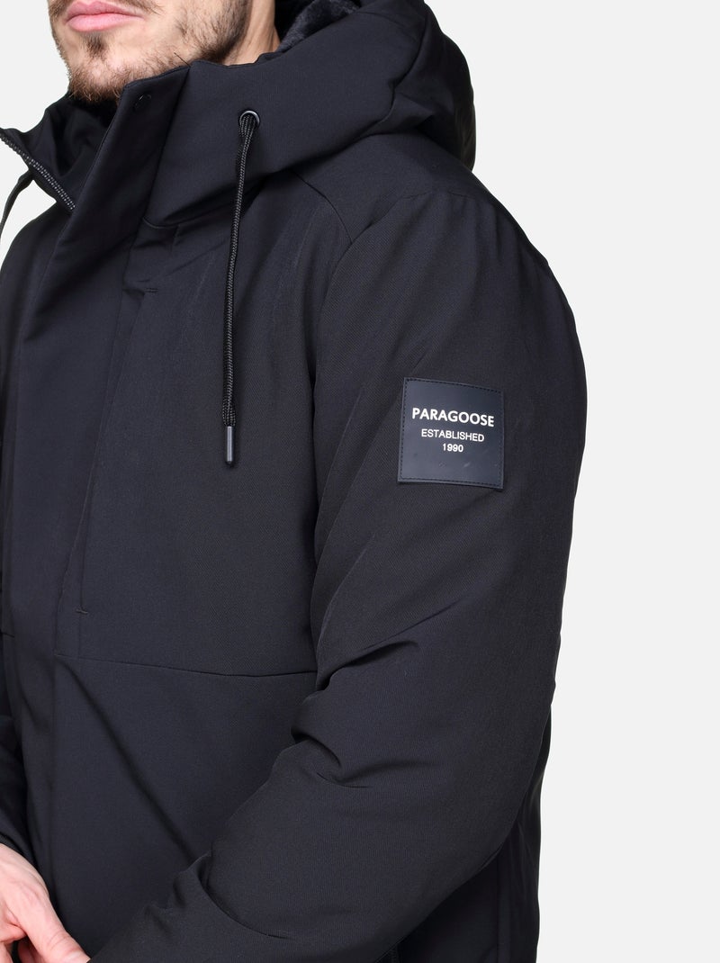 Blouson Paragoose à capuche Noir - Kiabi