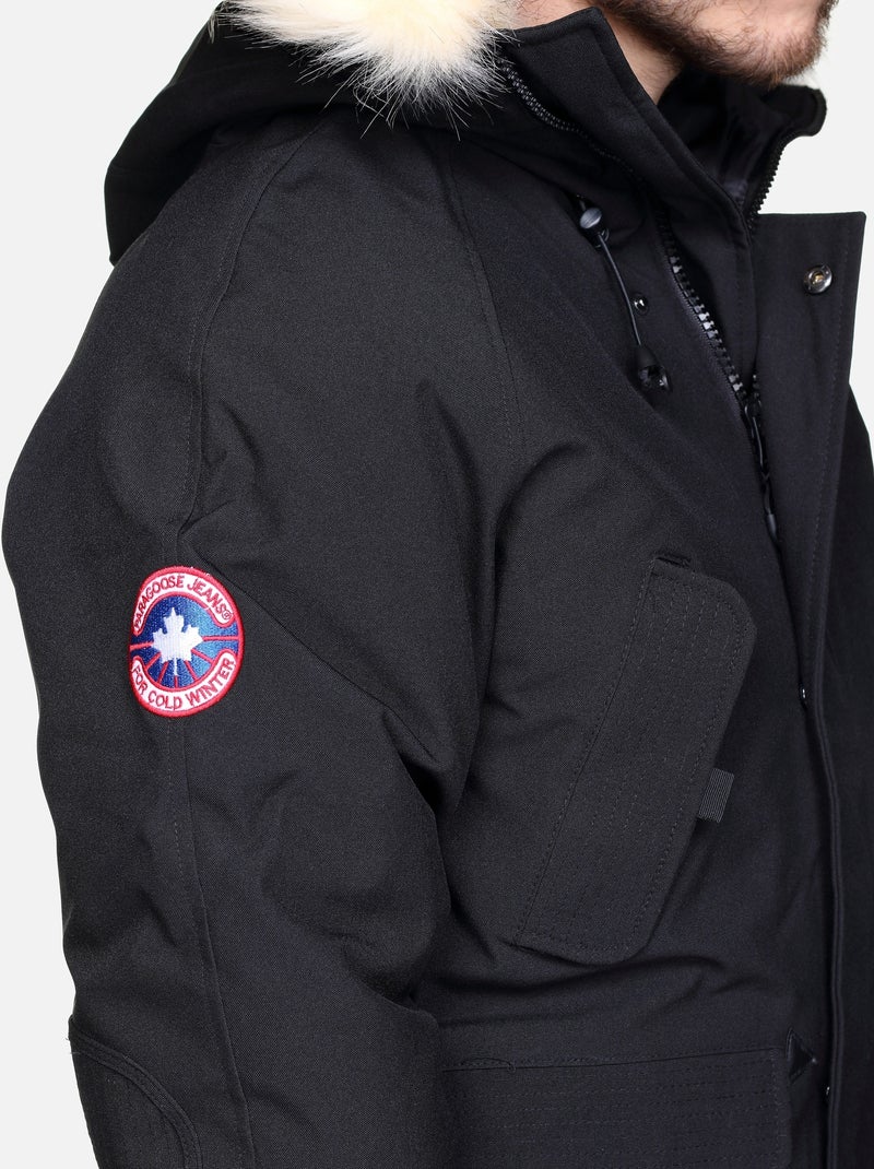 Blouson Paragoose à capuche Noir - Kiabi