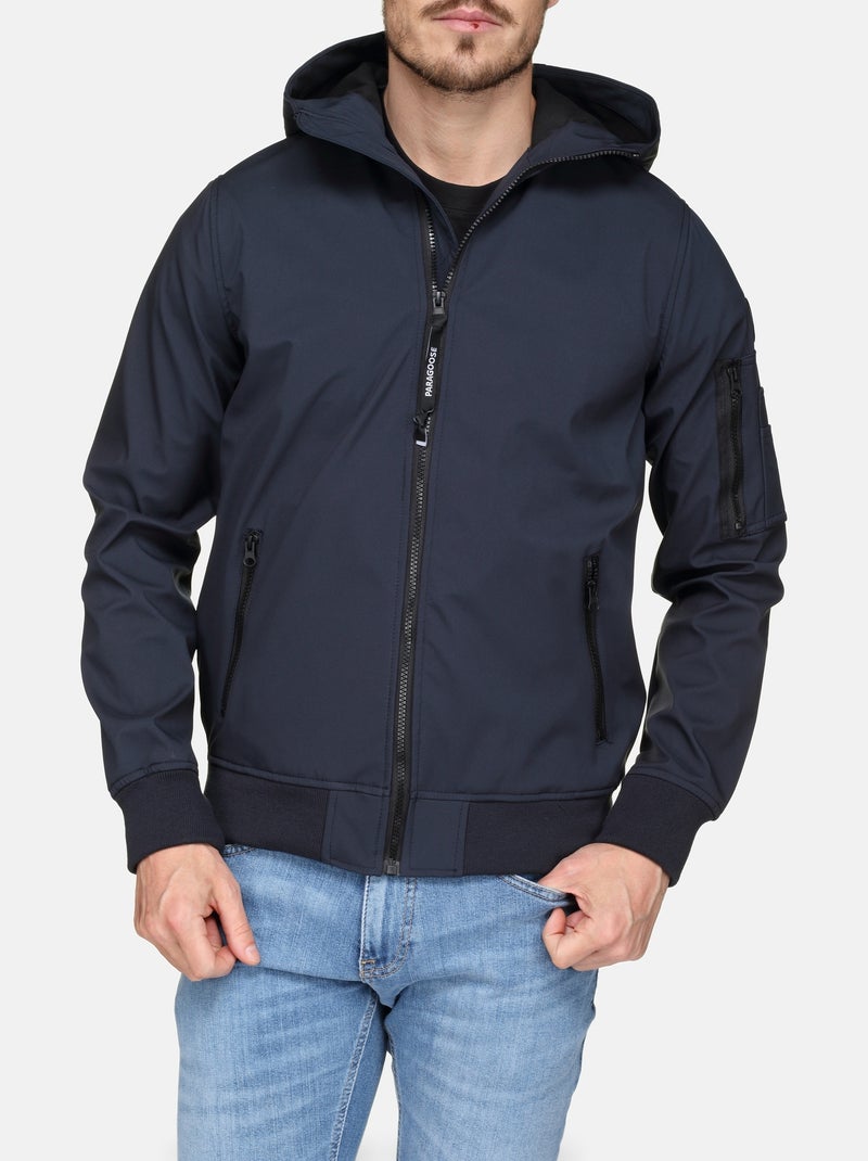 Blouson Paragoose casual à capuche Bleu - Kiabi