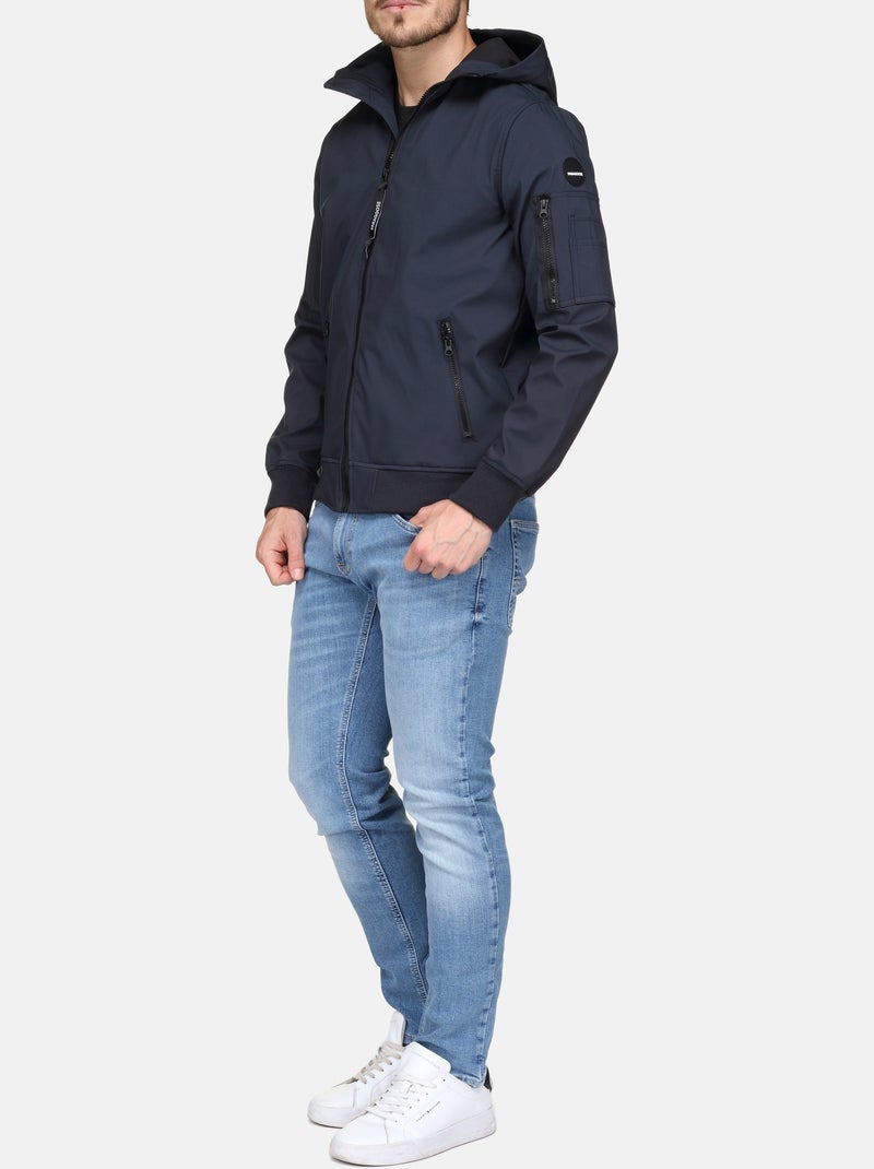 Blouson Paragoose casual à capuche Bleu - Kiabi