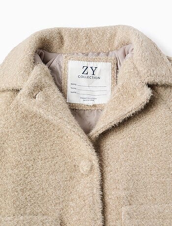 Blouson Pelucheux avec Boutons