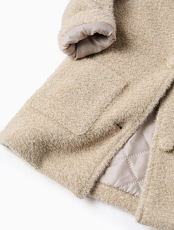 Blouson Pelucheux avec Boutons