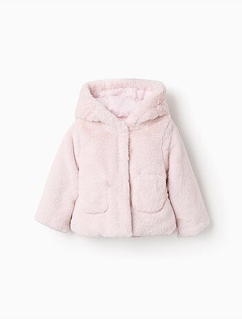 Blouson Pelucheux avec Capuche