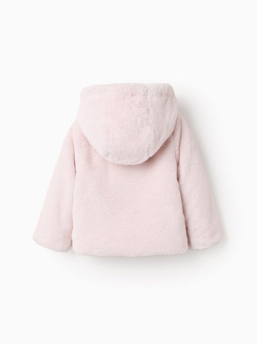 Blouson Pelucheux avec Capuche - Kiabi