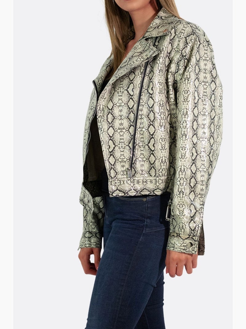 Blouson perfecto Kebello Beige - Kiabi