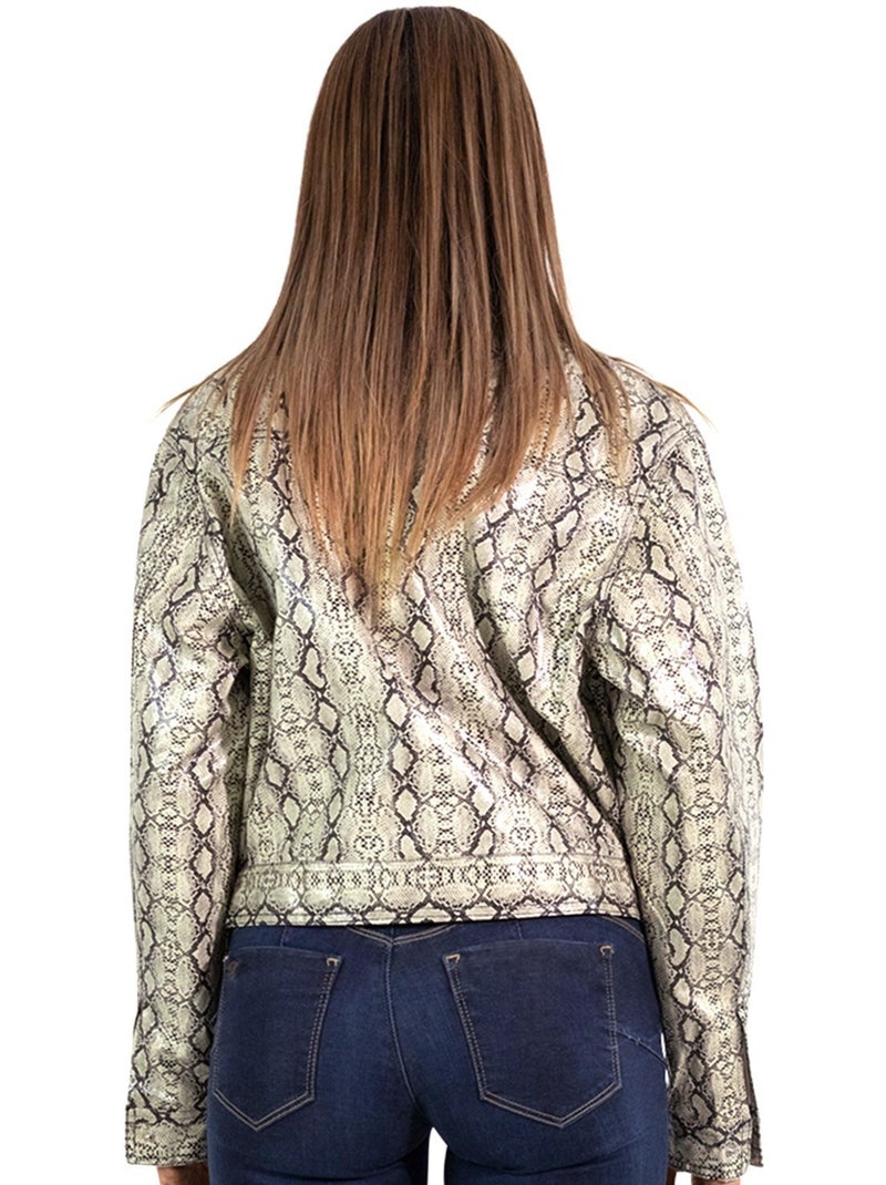 Blouson perfecto Kebello Beige - Kiabi