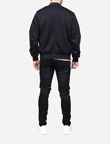 Blouson piqué uni