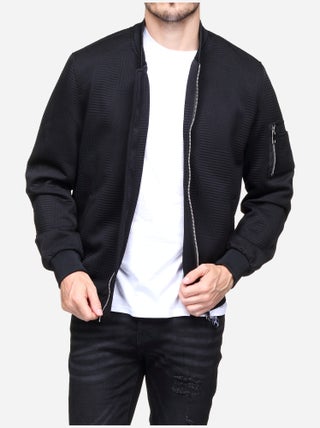 Blouson piqué uni