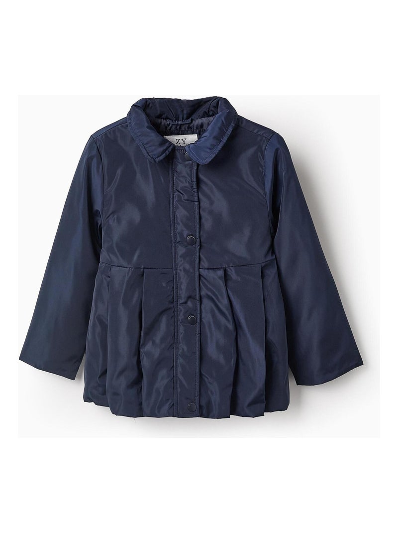 Blouson plissé, avec capuche amovible OLYMPIA Bleu foncé - Kiabi