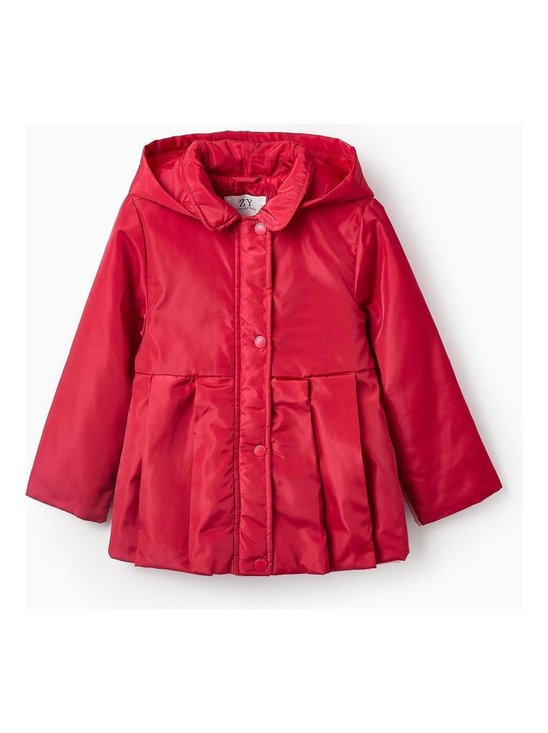Blouson plissé, avec capuche amovible OLYMPIA Rouge - Kiabi
